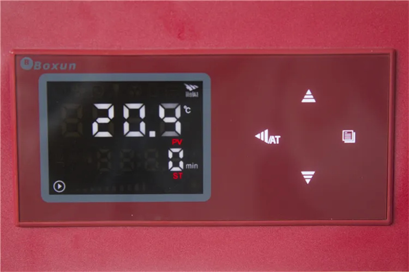 Control panel of hot air sterilizer